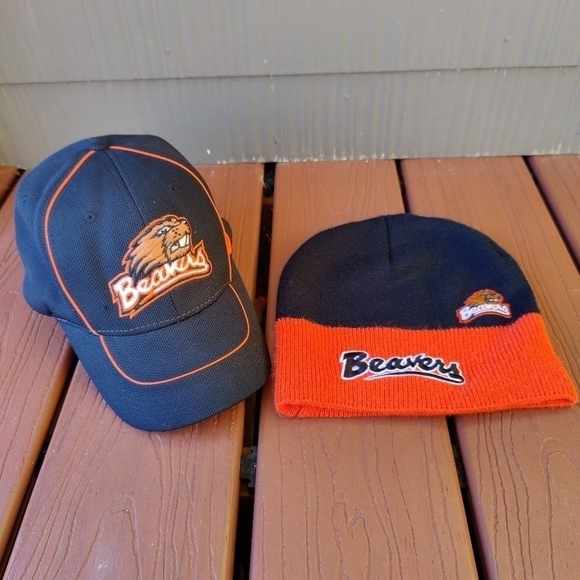Nike OSU Beavers Hat Cap & Beanie Oregon State University Hats Orange Black - Picture 1 of 9